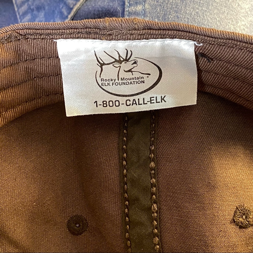 Ball Cap “RMEF Hunting is conservation” Brown - Picture 7 of 8